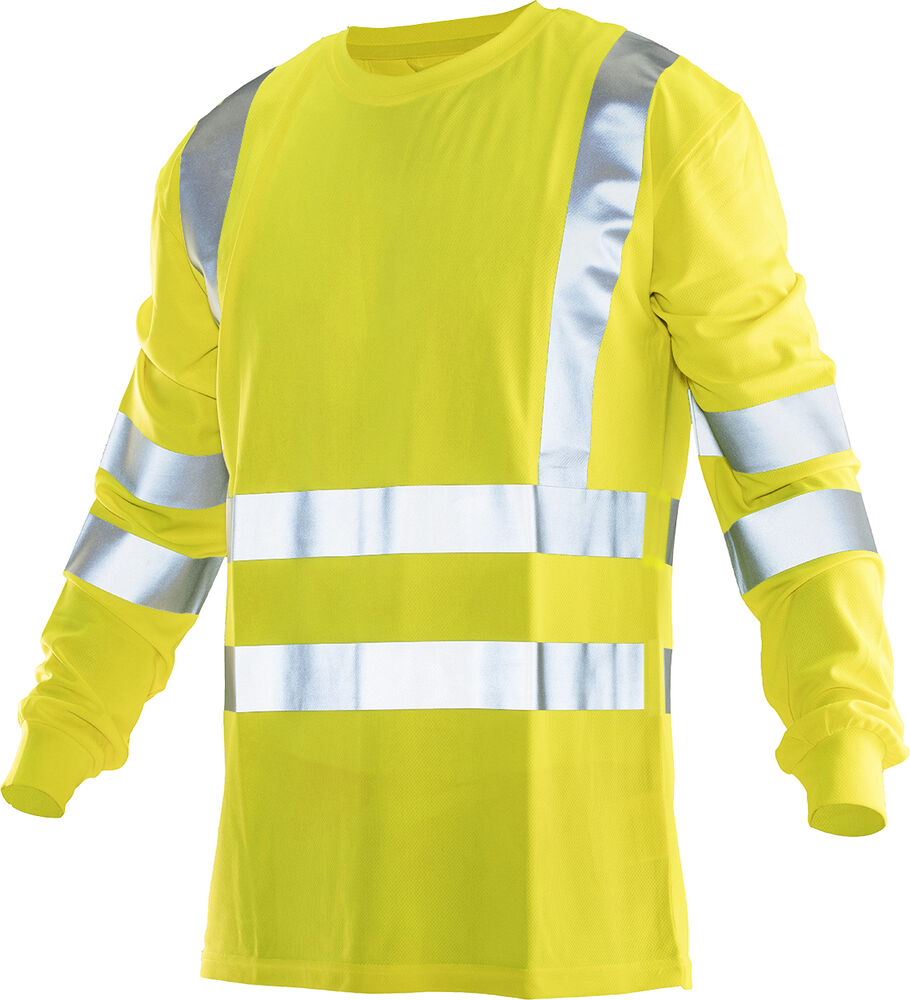 Jobman 5593 Hi-vis long sleeve t-shirt geel xs