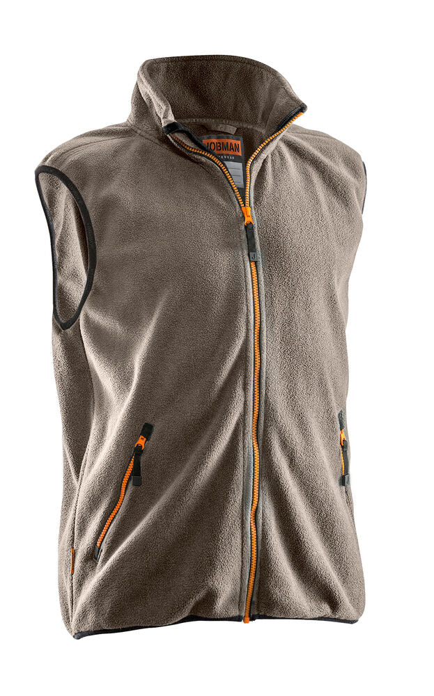 Jobman 7501 Fleece vest khaki xs