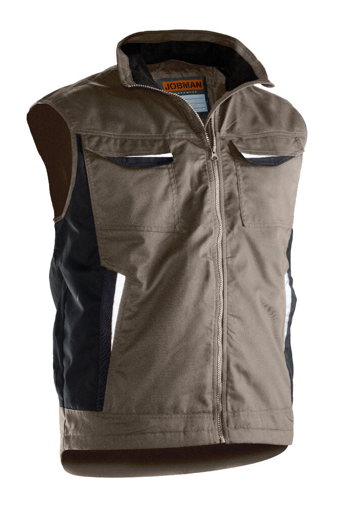 Jobman 7517 Service vest lined khaki xs