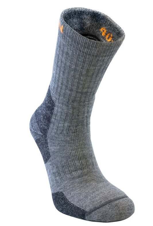 Jobman 9598 Merino sock heavy donker grijs/zwart 37/39