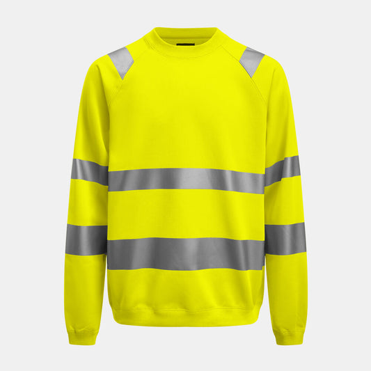 Jobman 1150 Hi-vis sweatshirt geel xs