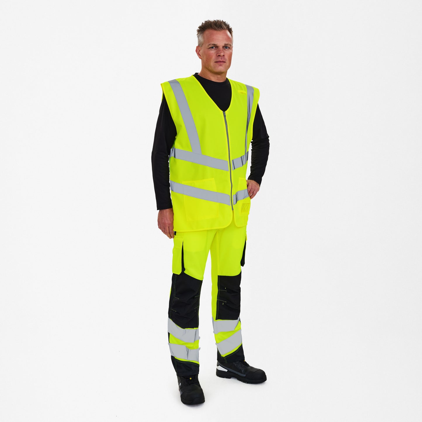 Safety wegenvest met rits