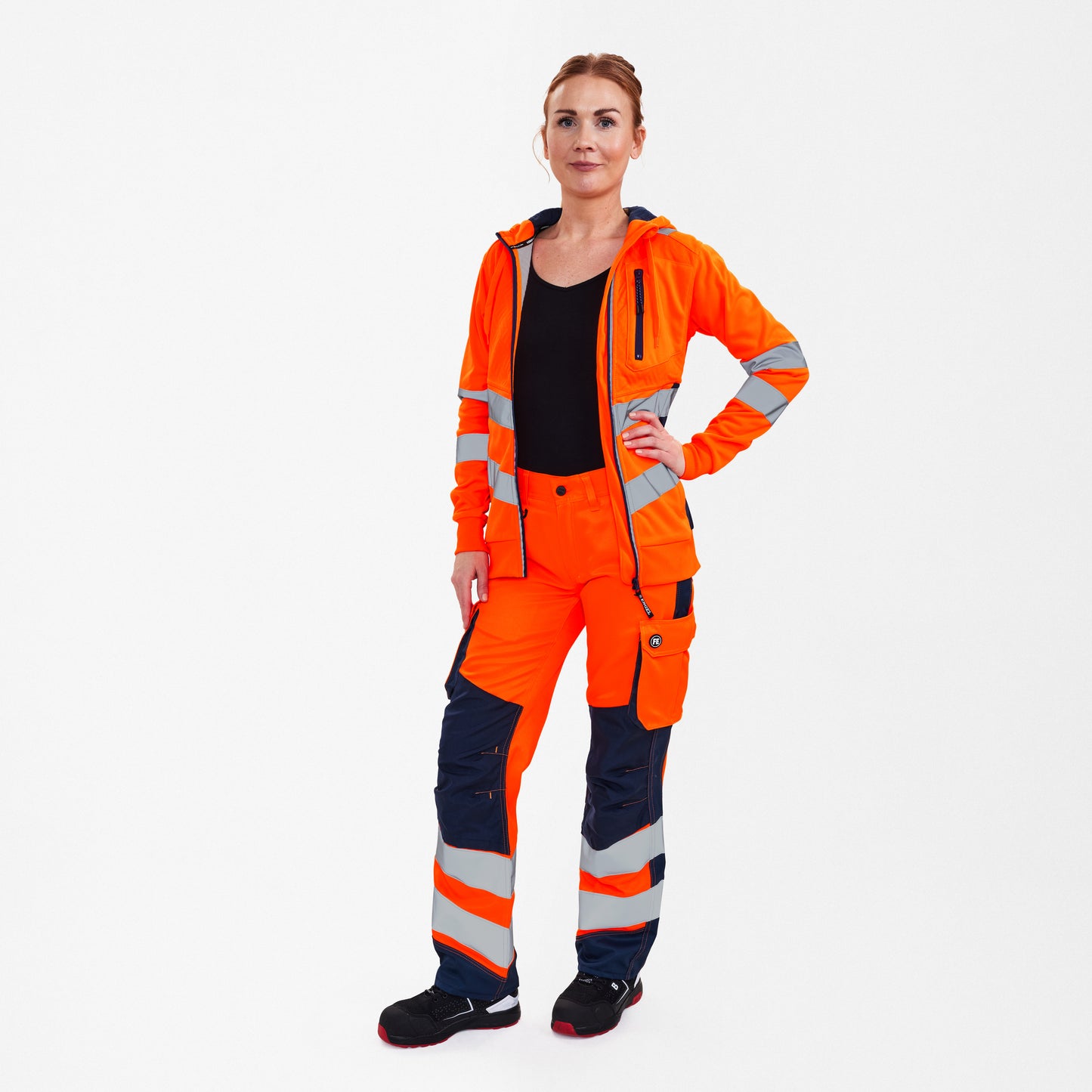 Safety dames sweat cardigan