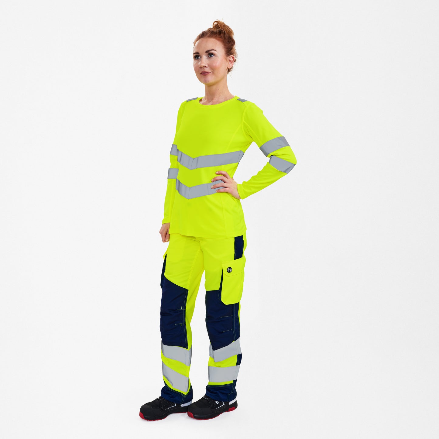 Safety dames T-shirt met lange mouwen
